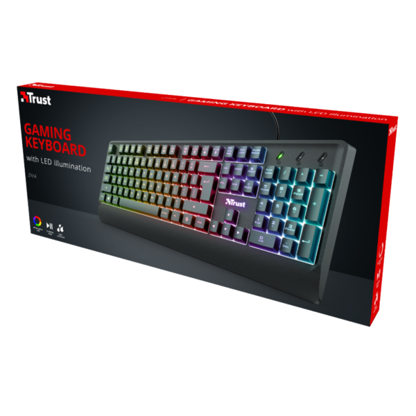 Teclado TRUST ZIVA GAMING LED (ESP)