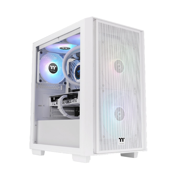 Gabinete THERMALTAKE H16 MICRO TOWER TG WHITE M-ATX +3fan ARGB c/Fuente 650w