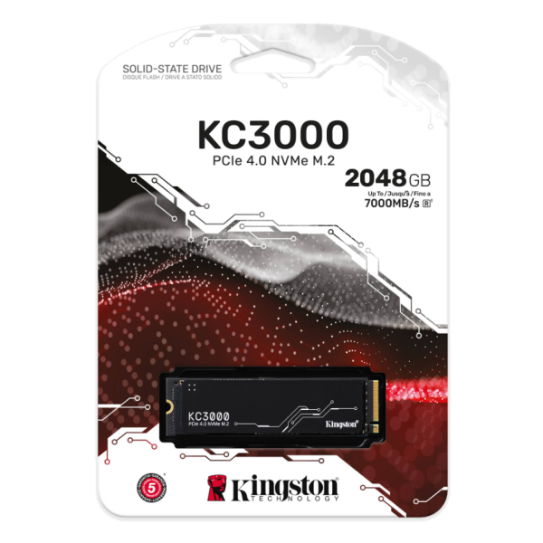 Disco SSD KINGSTON KC3000 M2 NVME 2048gb gen4 7000MB/S