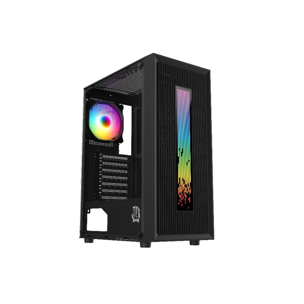 Gabinete RAPTOR VORTEX  TG MID-TOWER RGB ATX +1fan