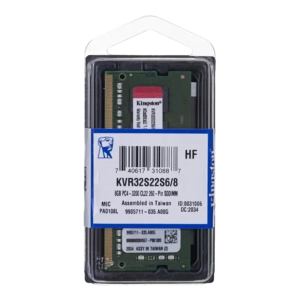 Memoria ram KINGSTON 8GB 1*8 Sodimm 3200mhz cl22