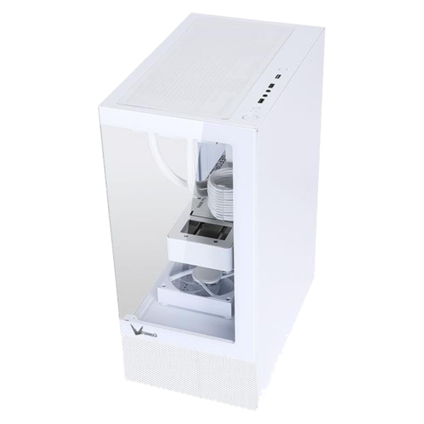 Gabinete FORMULA V CRYSTAL Z1 WHITE atx + 3fans rgb - Imagen 3