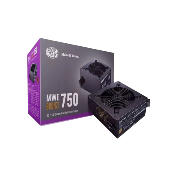 FUENTE COOLERMASTER MWE 750W 80 PLUS BRONZE