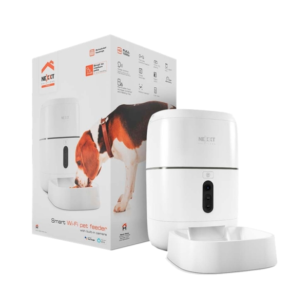 Alimentador NEXXT Inteligente para mascotas CAM 1080p