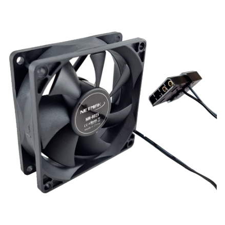 FAN COOLER NETMAK 80X80MM MOLEX